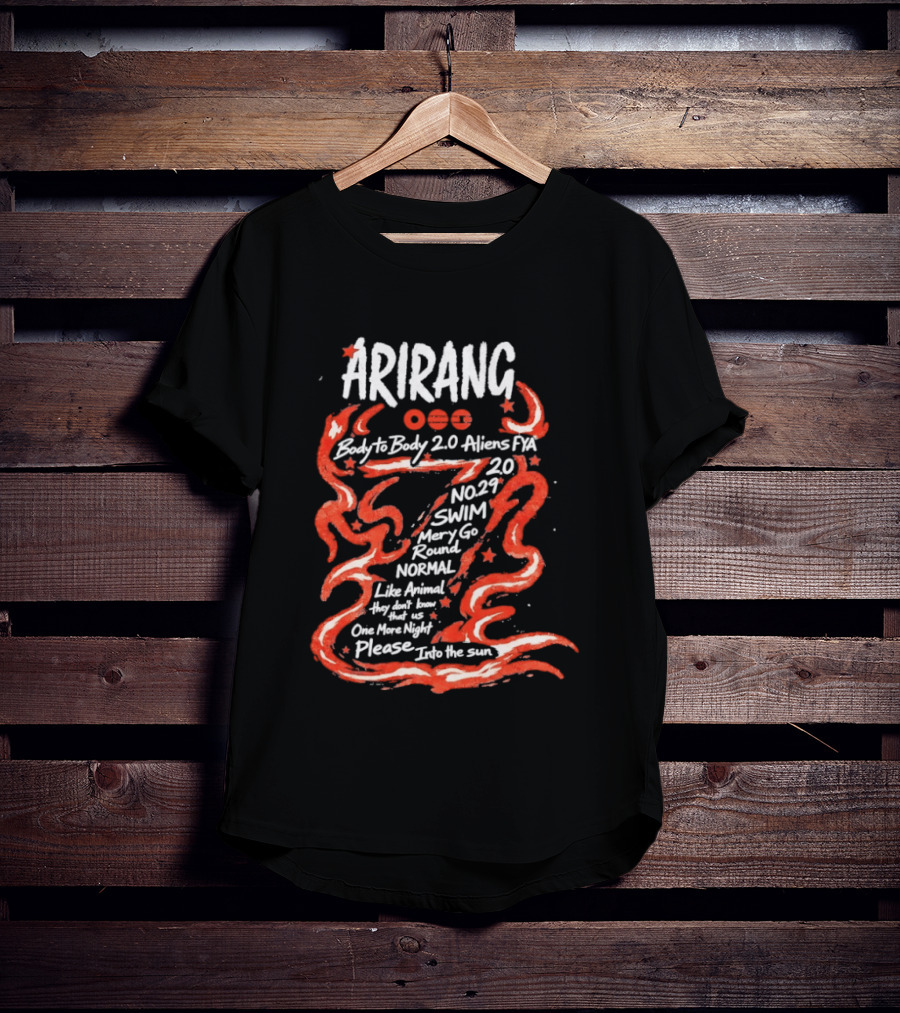 Arirang Body To Body 2.0 Aliens PX Swim Merry Go Round Normal Night T-Shirt