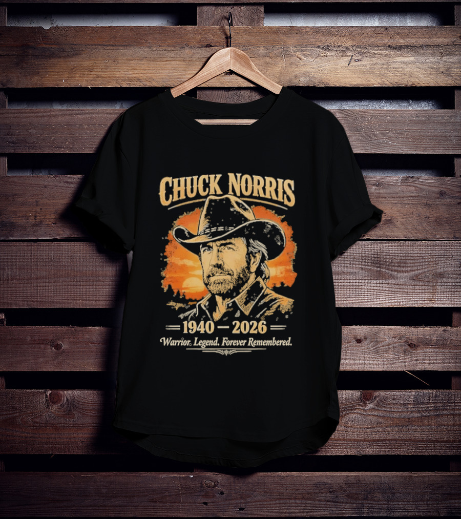 Chuck Norris 1940 2026 Warrior Legend Forever Remembered T-Shirt