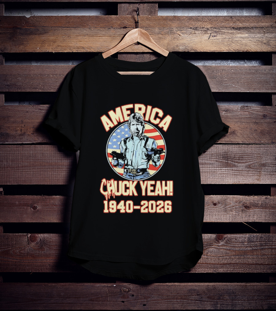 America Chuck Yeah 1940 2026 USA Flag T-Shirt