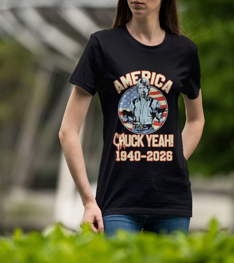 America Chuck Yeah 1940 2026 USA Flag T-Shirt
