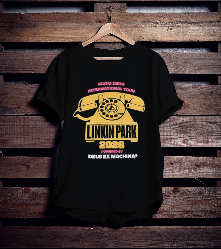 Linkin Park 2023 Powered By Deus Ex Machina Retro Style Collaboration T-Shirt