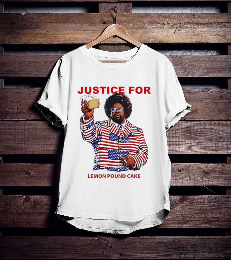 Justice For Lemon Pound Cake Afroman Stars And Stripes Suit T-Shirt