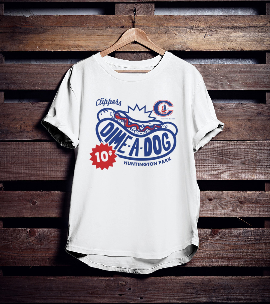 Clippers Dime A Dog 10¢ Huntington Park T-Shirt