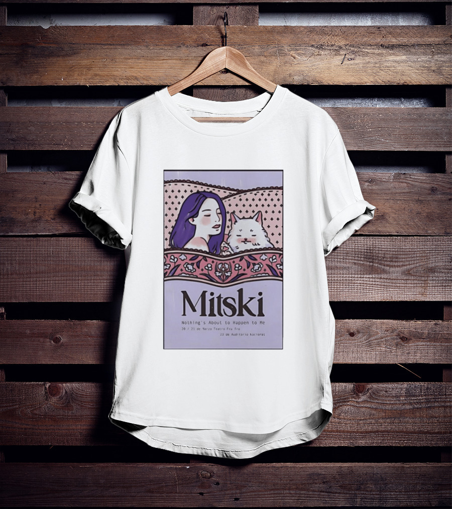 Mitski Mexico City Concert March 2026 Nothing's About To Happen To Me T-Shirt