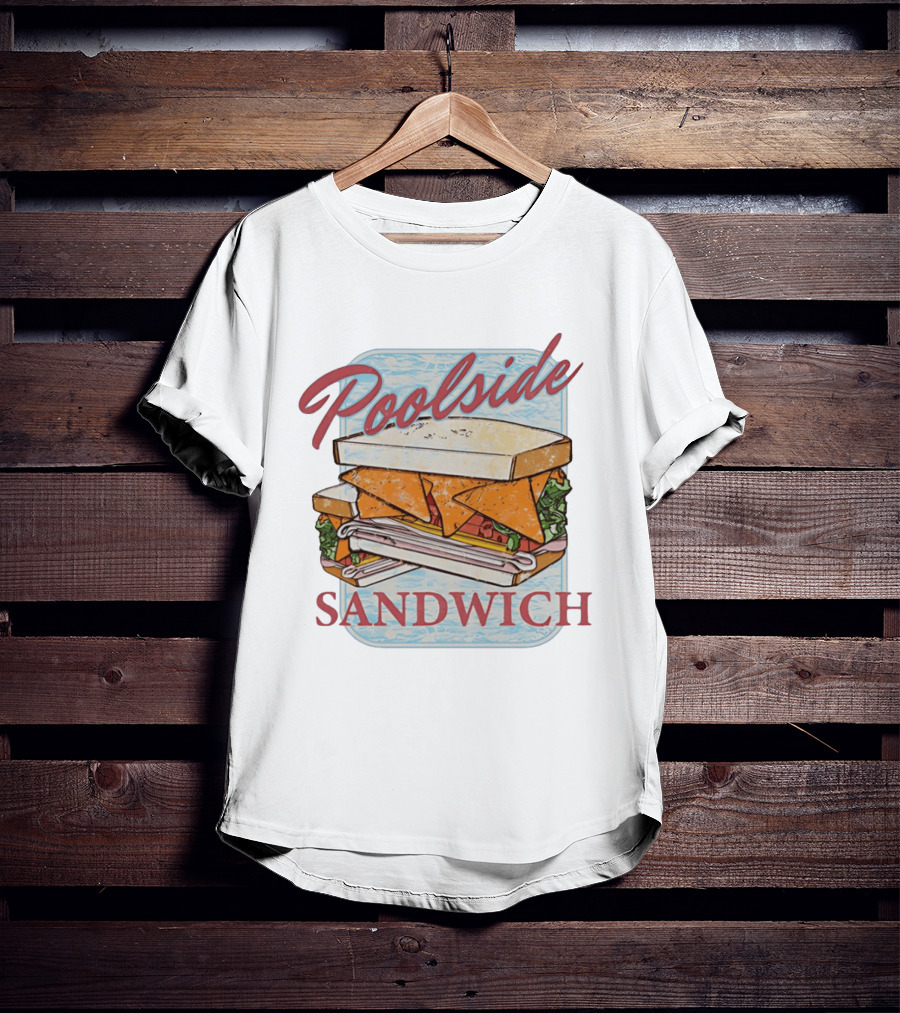 Poolside Sandwich Retro Summer Vibes T-Shirt