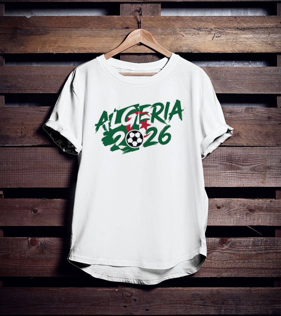 Algeria 2026 Soccer Star Crescent And Ball T-Shirt