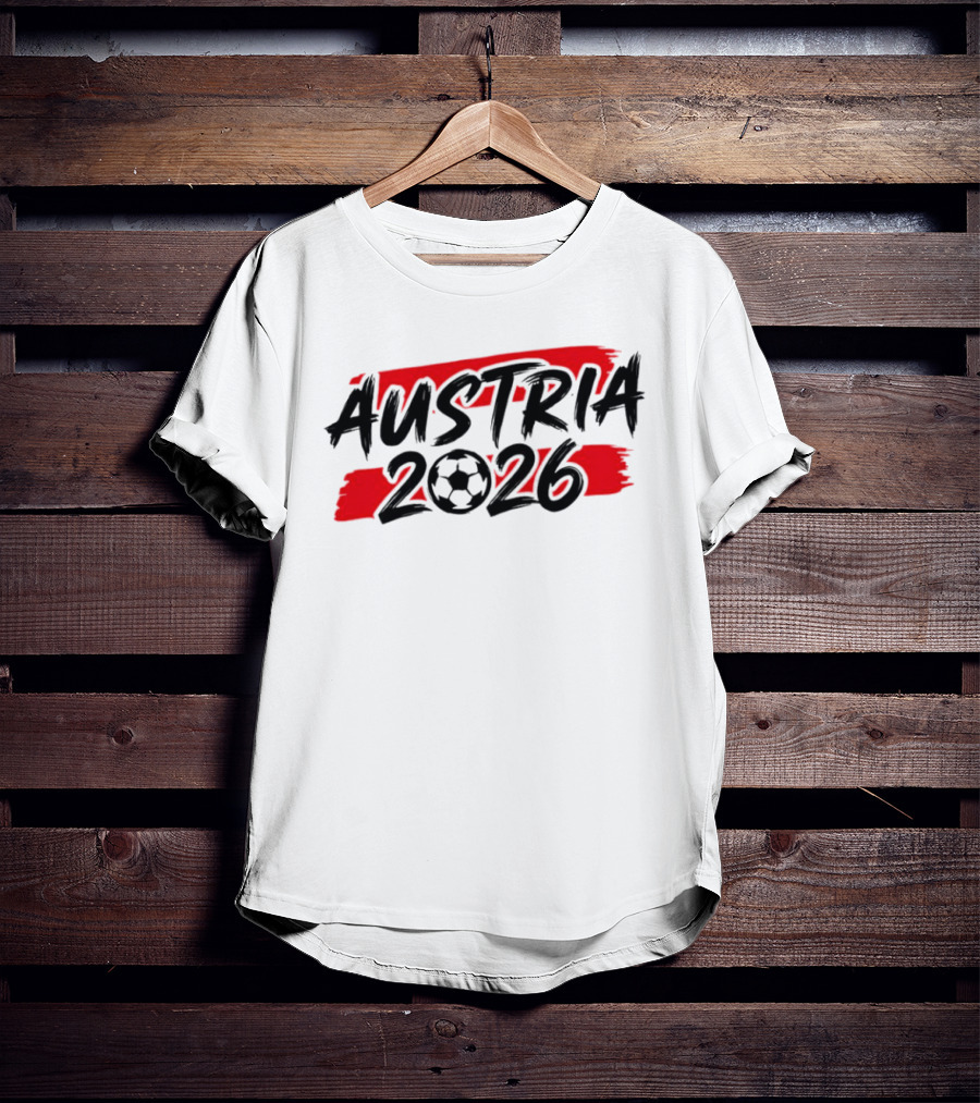 Austria 2026 Soccer Ball Graphic World Cup National Team T-Shirt