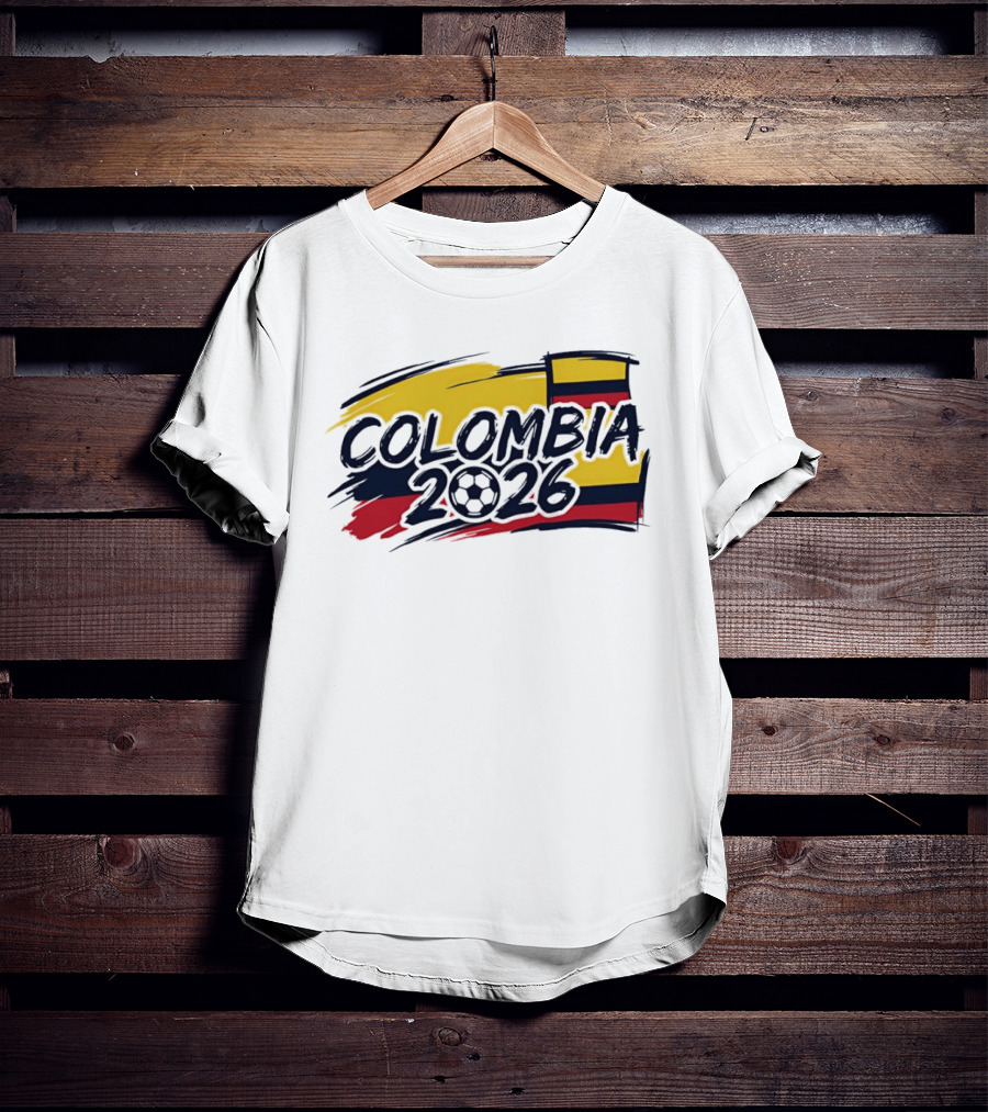 Colombia 2026 World Cup National Team Soccer Flag T-Shirt