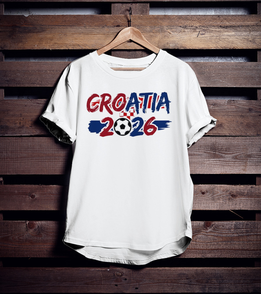 Croatia World Cup 2026 Soccer Team Fan Gear T-Shirt