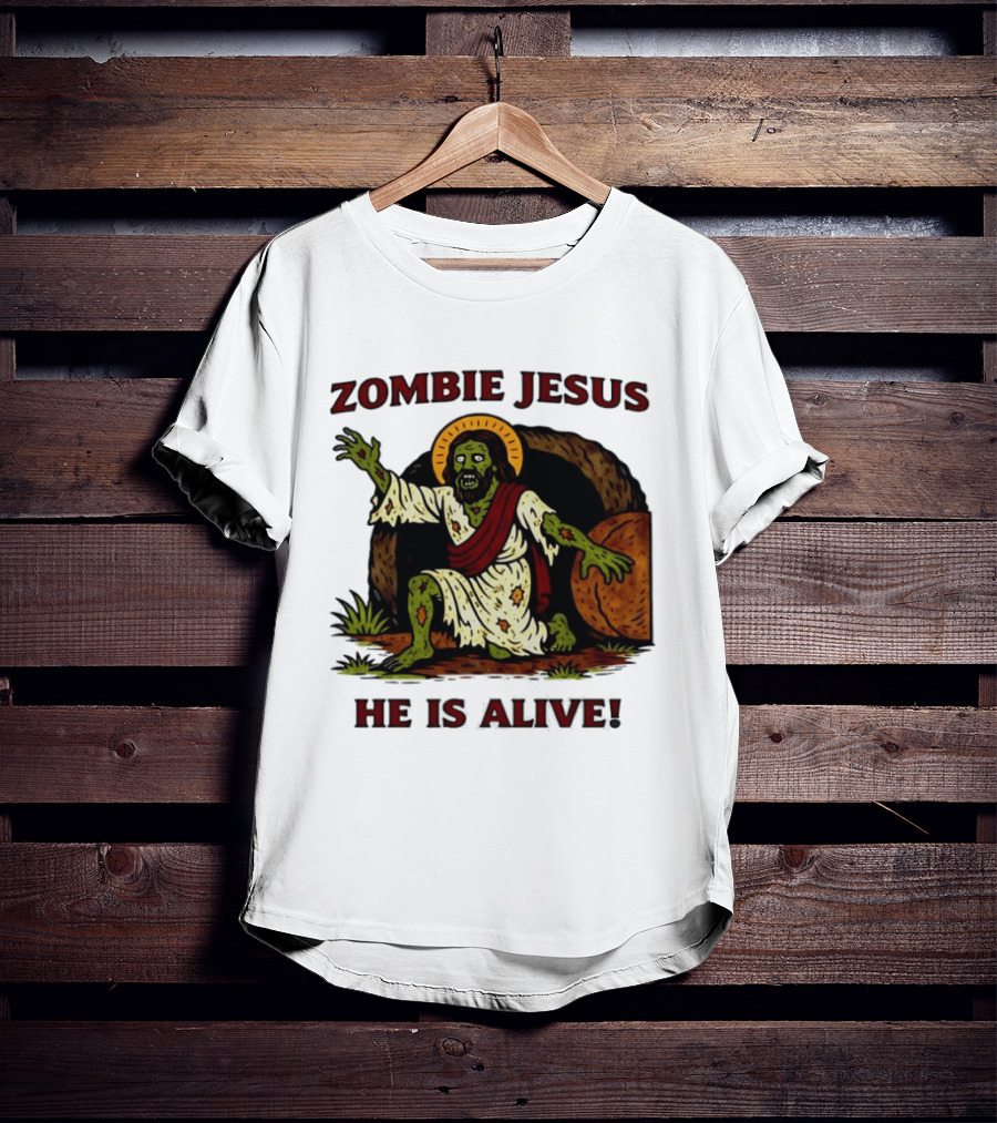 Zombie Jesus He Is Alive Resurrection Meme T-Shirt