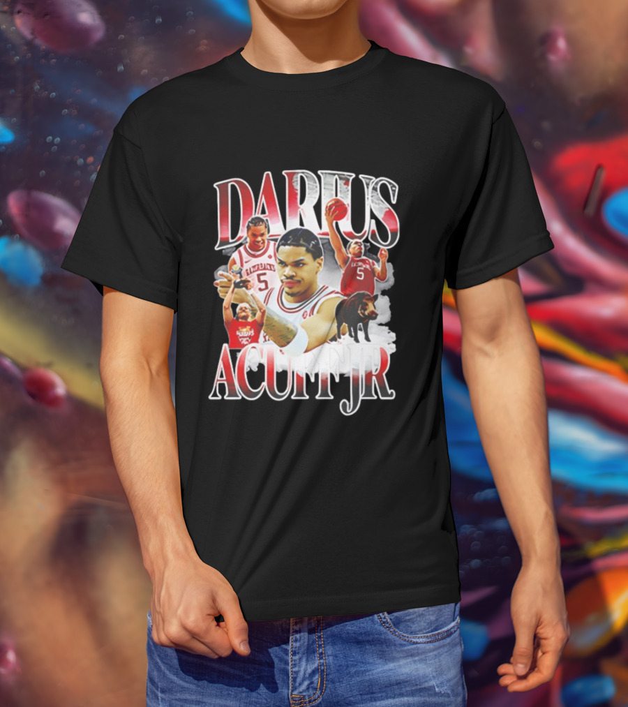 Darus Acuff Jr Arkansas Razorbacks Basketball Player Highlights T-Shirt