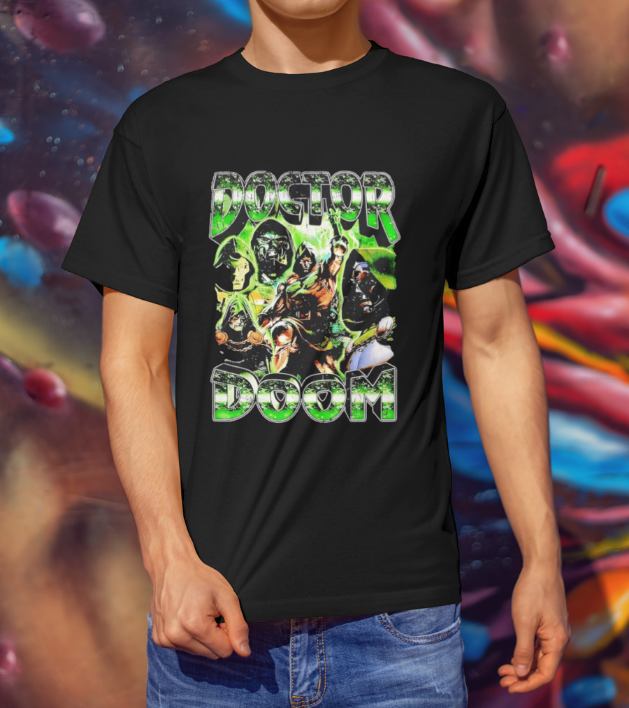 Doctor Doom Marvel Comics Villain Power Poses Montage T-Shirt