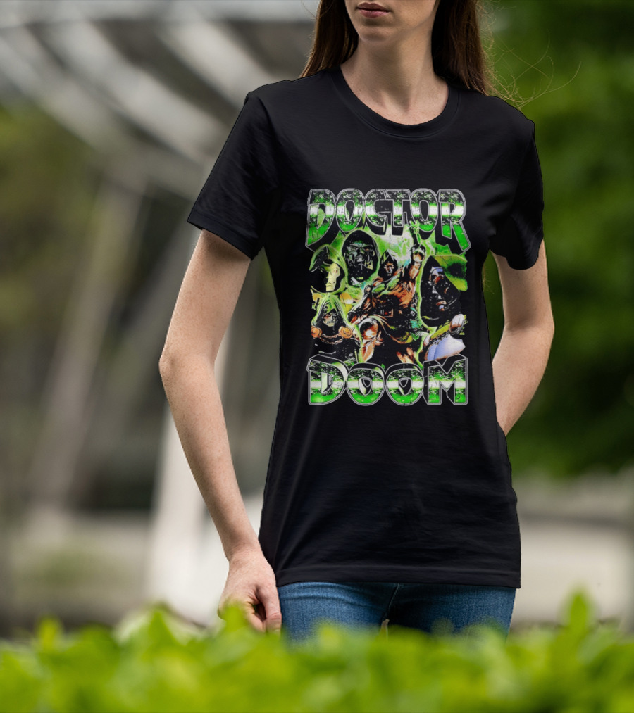 Doctor Doom Marvel Comics Villain Power Poses Montage T-Shirt