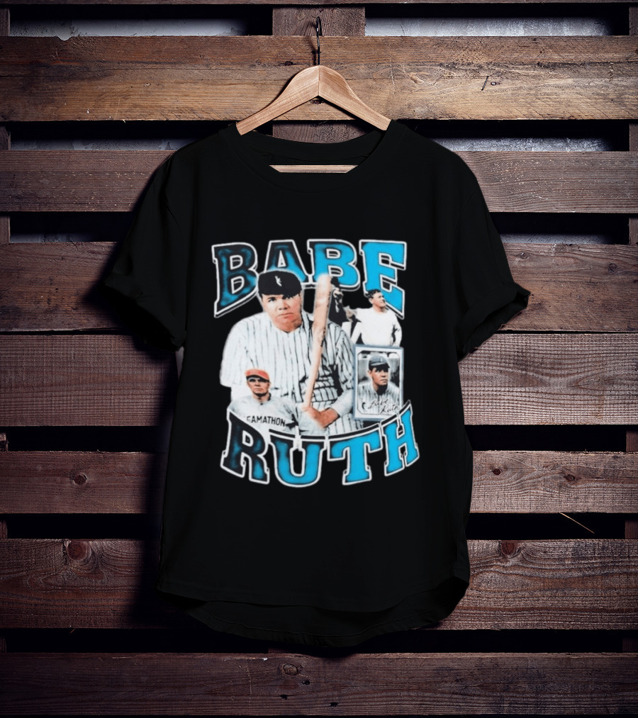 Babe Ruth New York Yankees Iconic Baseball Legend T-Shirt