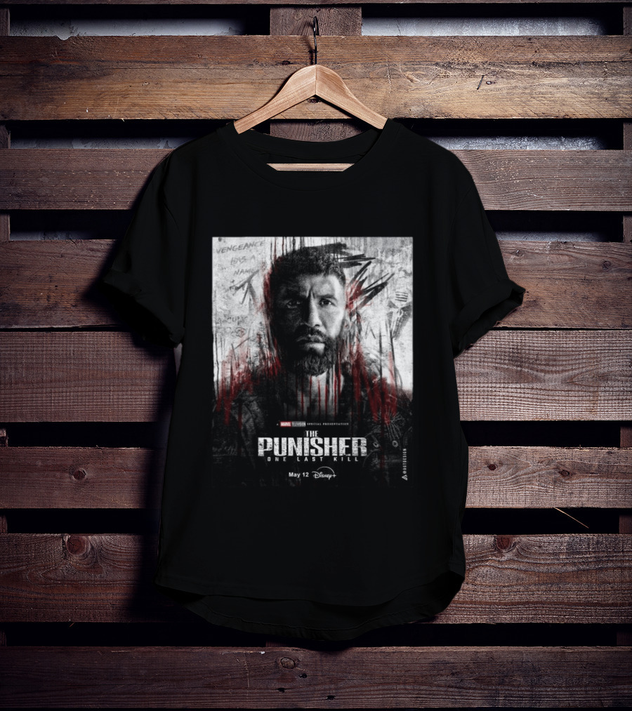 The Punisher One Last Kill Marvel Television Frank Castle May 12 Disney Plus T-Shirt