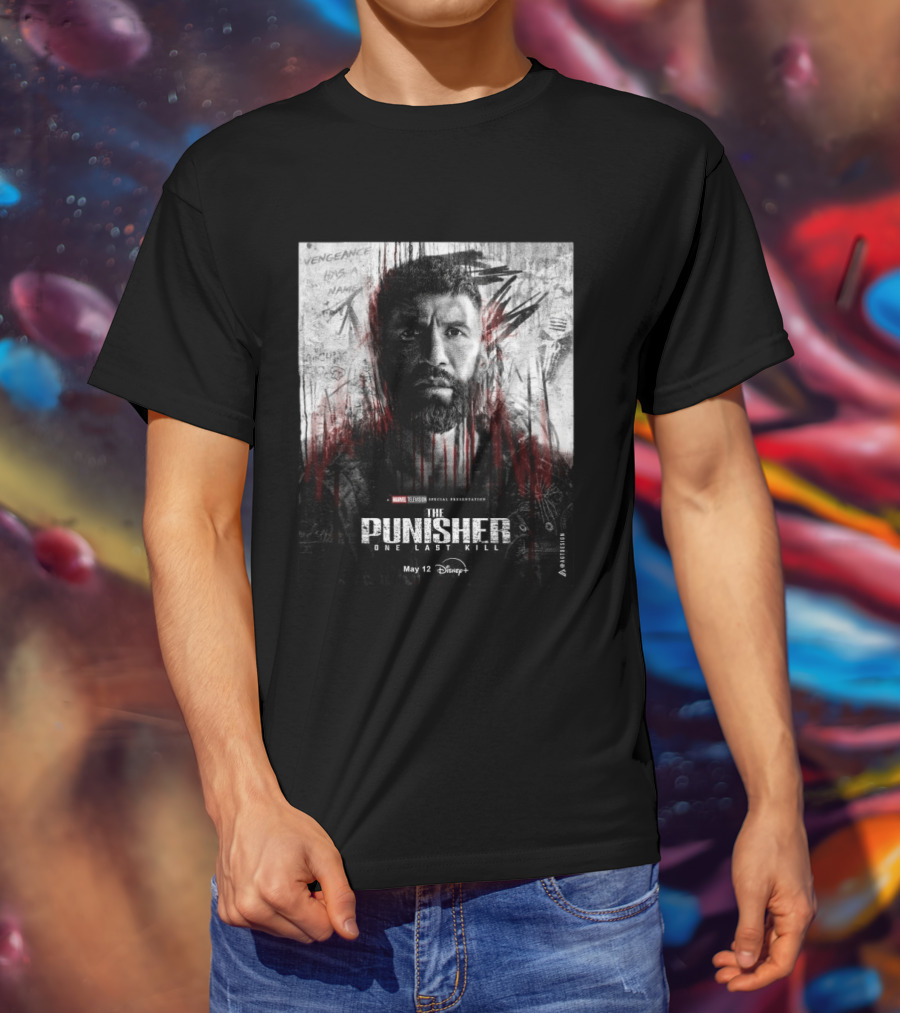 The Punisher One Last Kill Marvel Television Frank Castle May 12 Disney Plus T-Shirt