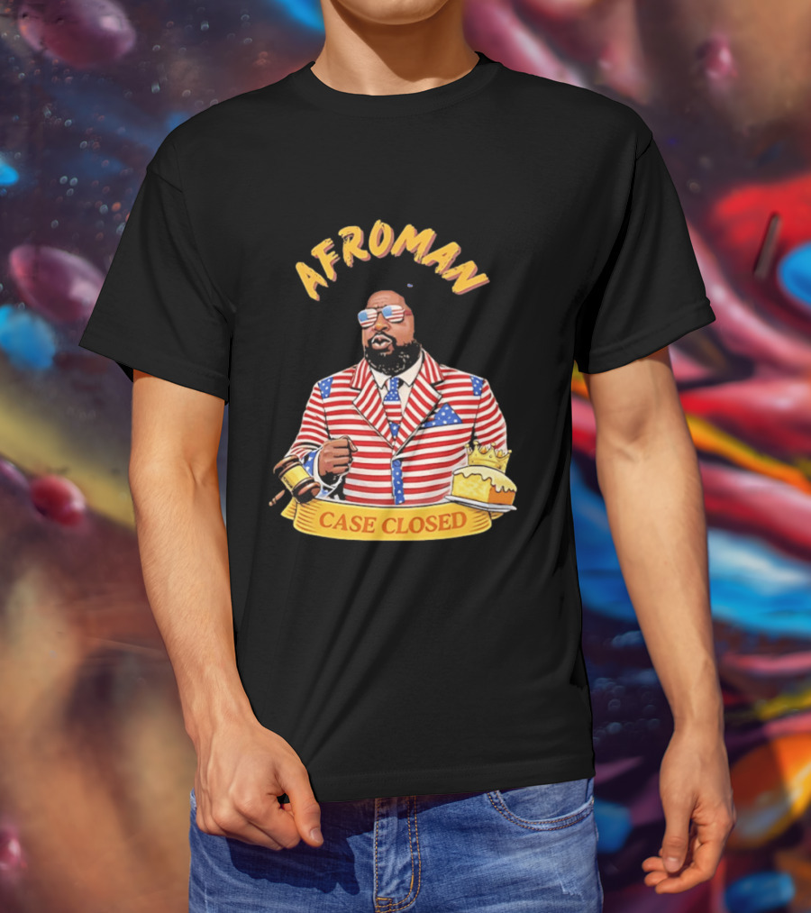 Afroman Case Closed Patriotic Suit Lemon Pound Cake Free Speech T-Shirt