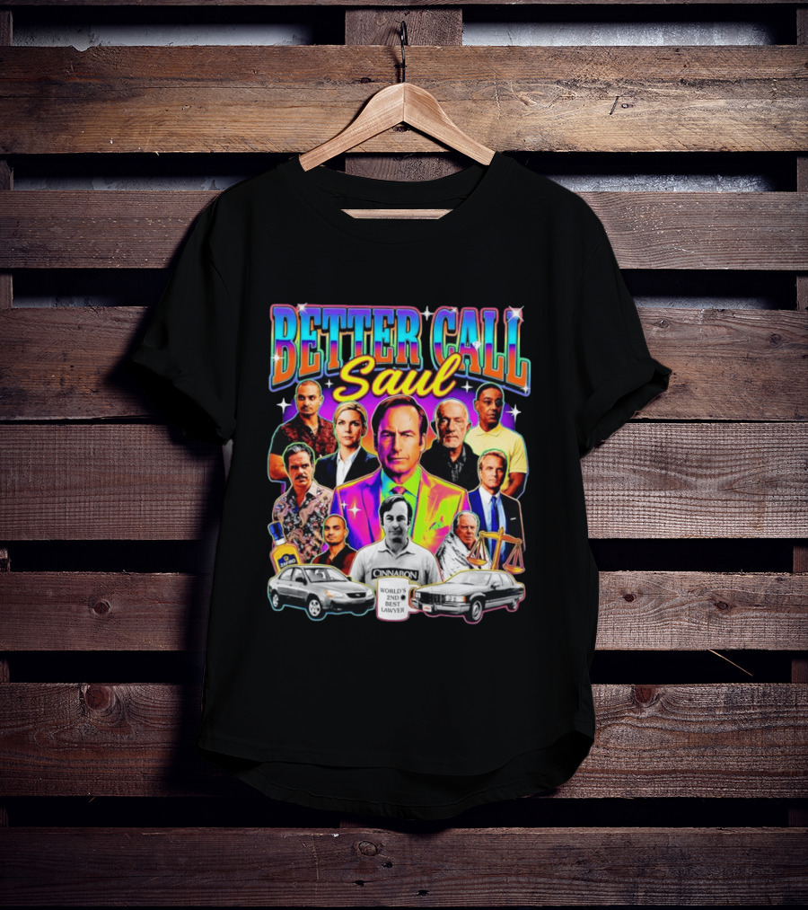 Better Call Saul Breaking Bad Characters Jimmy McGill Kim Wexler Mike Gus T-Shirt