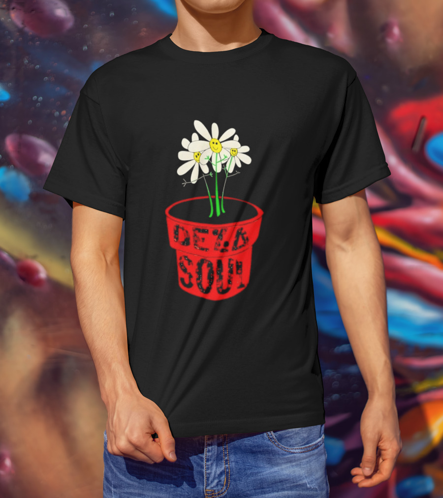 De La Soul Is Dead Flower Pot With White Daisies T-Shirt