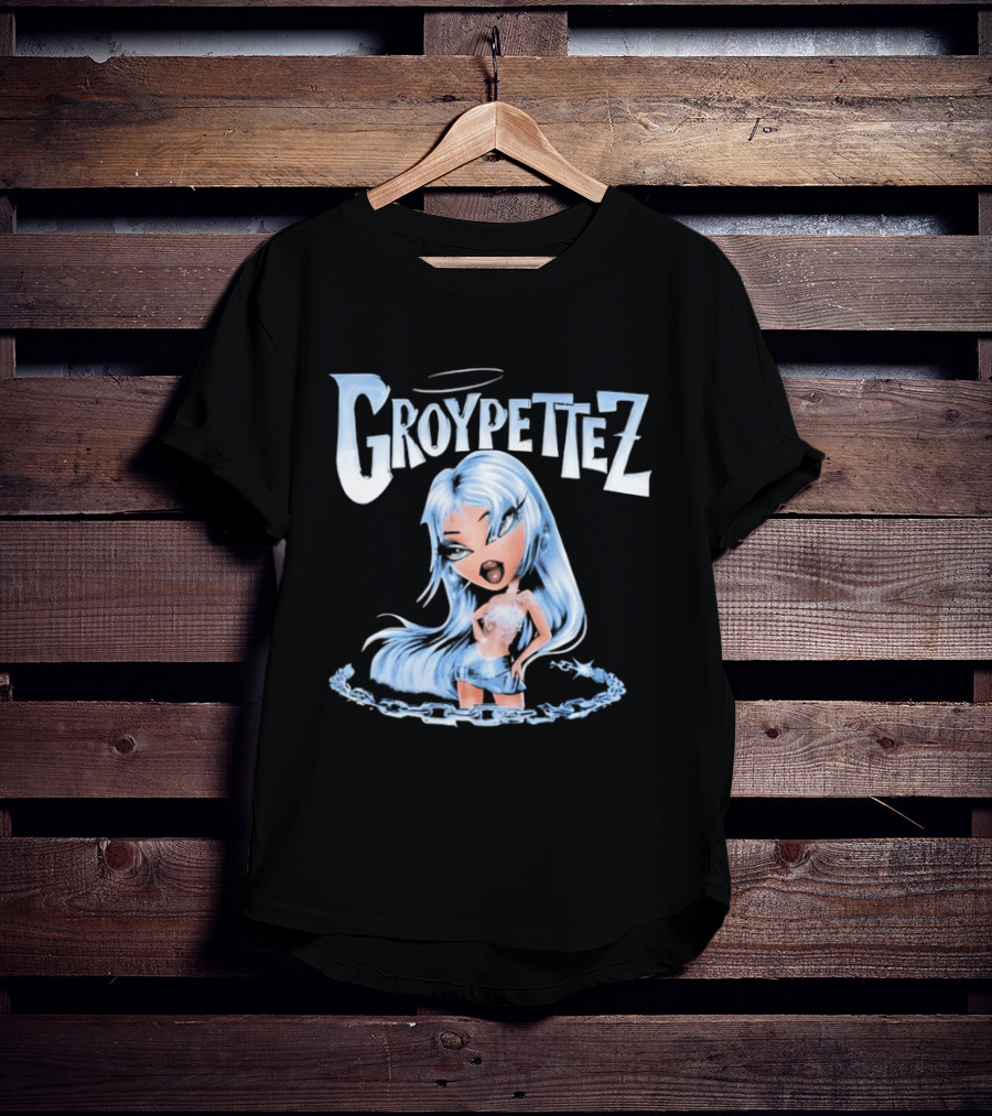 Groypetiez Broken Chain Blue Haired T-Shirt