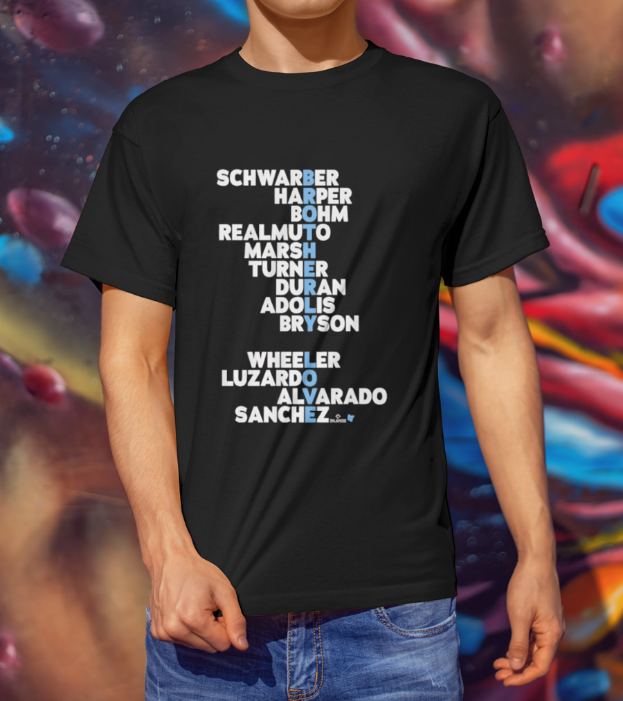 Philadelphia Baseball Brotherly Love Schwarber Harper Bohm Realmuto 2026 T-Shirt