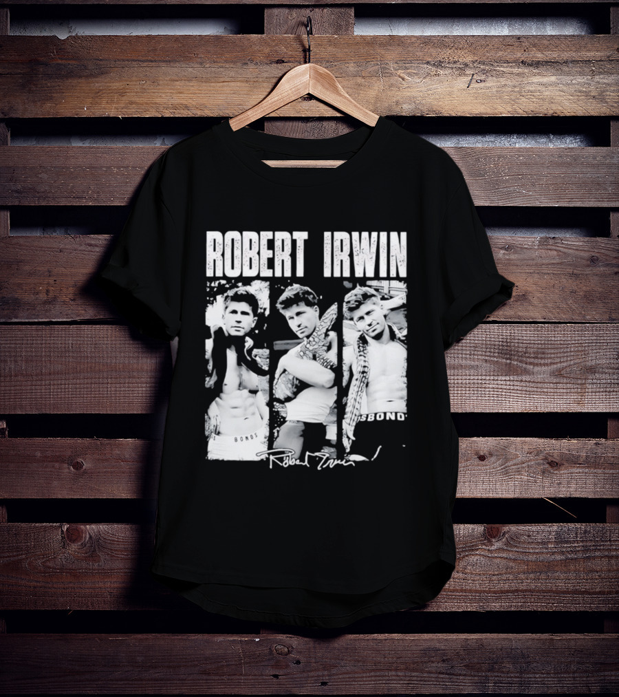 Robert Irwin Animal Wildlife Bonds Crocodile And Signature T-Shirt