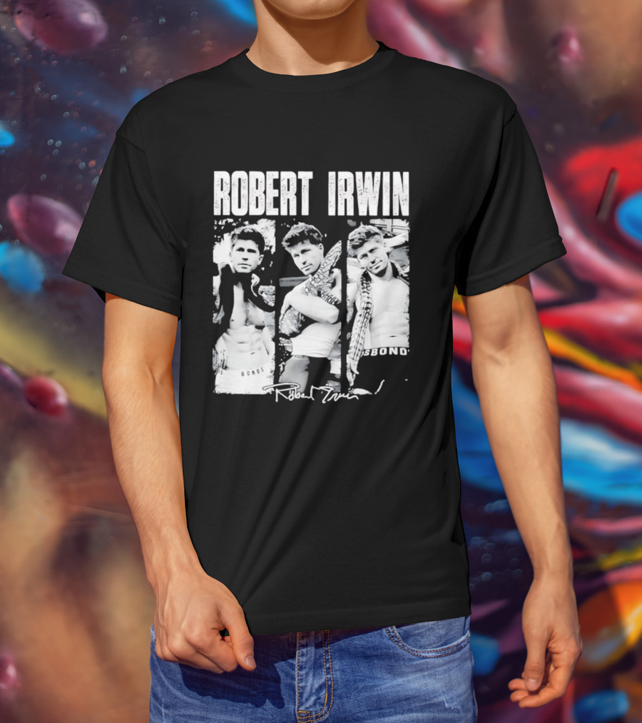 Robert Irwin Animal Wildlife Bonds Crocodile And Signature T-Shirt