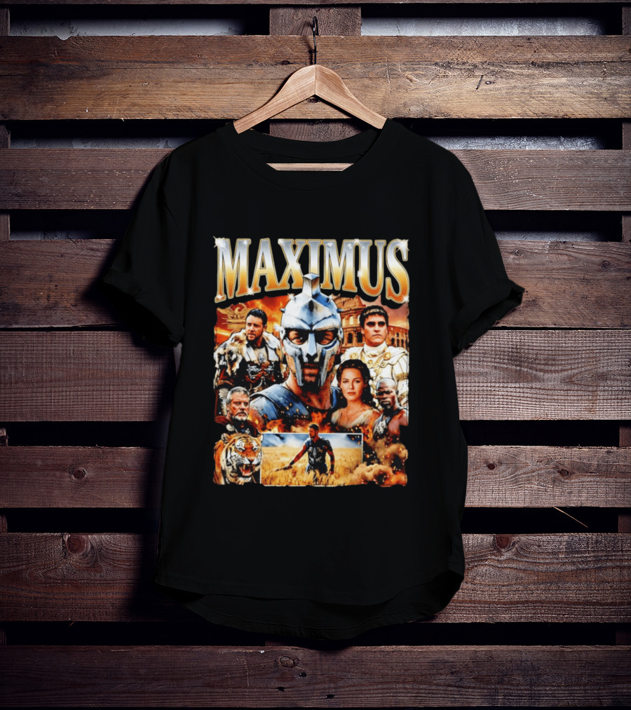 Maximus Gladiator Colosseum Russell Crowe Joaquin Phoenix Tiger Ancient Rome T-Shirt