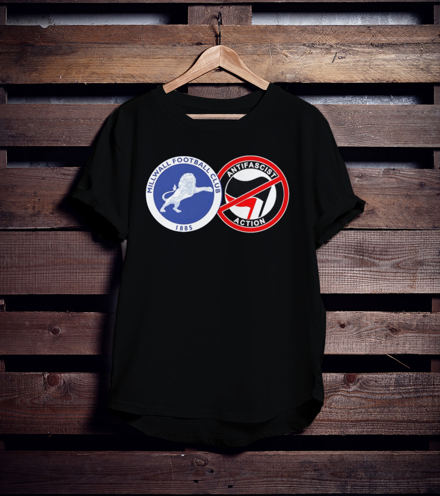 Millwall Football Club 1885 Anti Antifascist Action T-Shirt