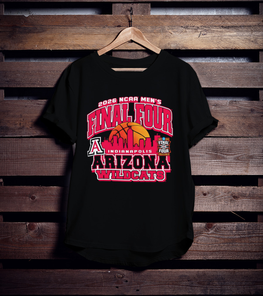 2026 NCAA Men's Final Four Indianapolis Arizona Wildcats Basketball T-Shirt