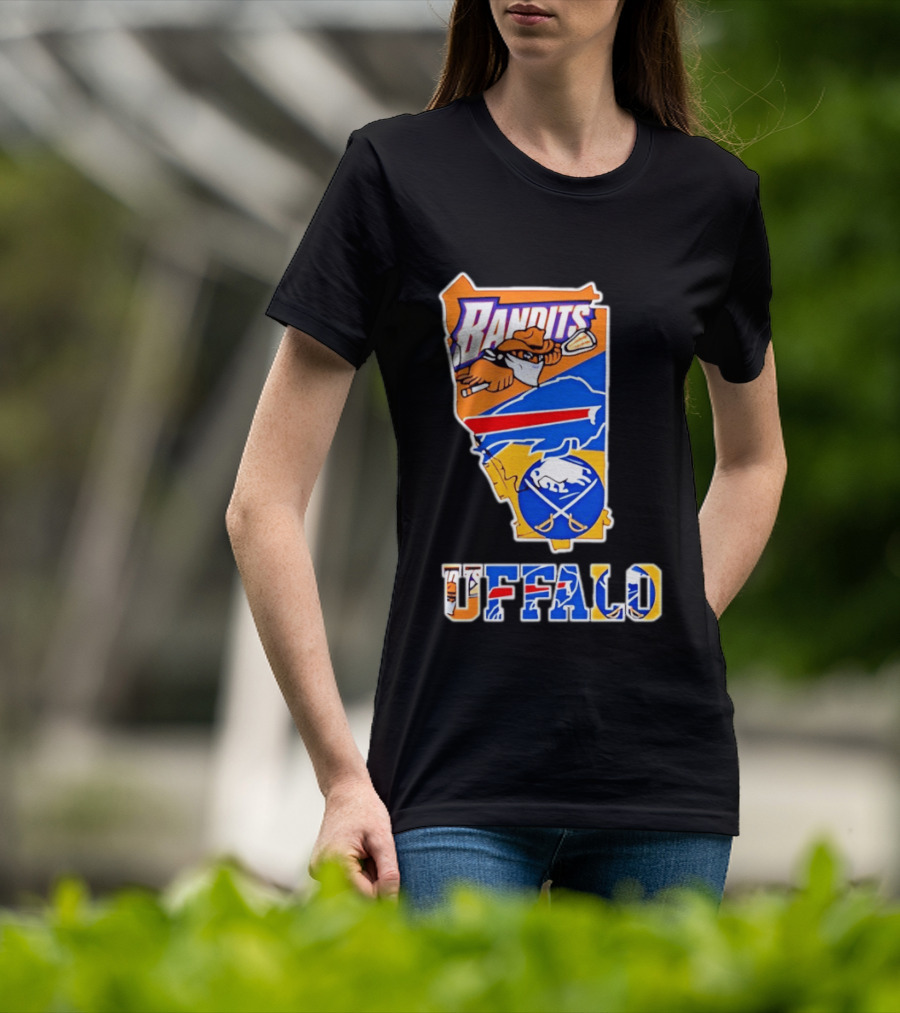Buffalo Bandits Bills Sabres Sports Teams State T-Shirt