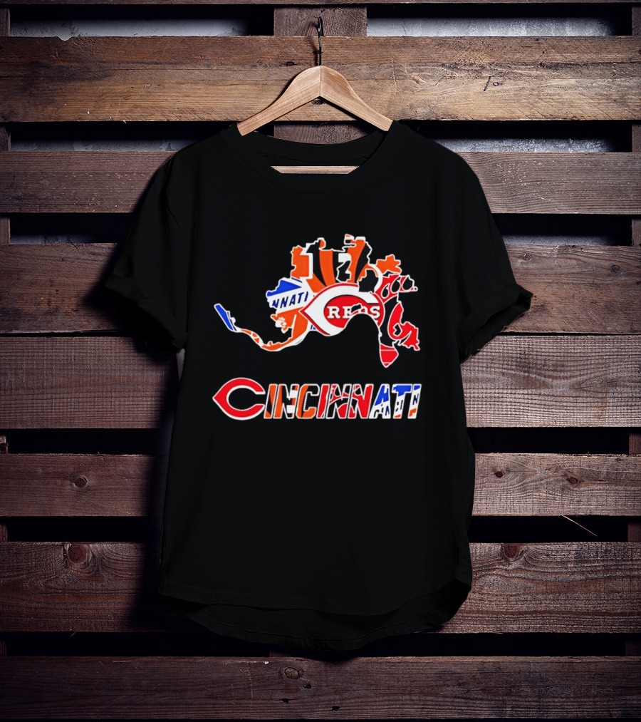 Cincinnati Reds Bengals Bearcats Cyclones Sports Teams T-Shirt