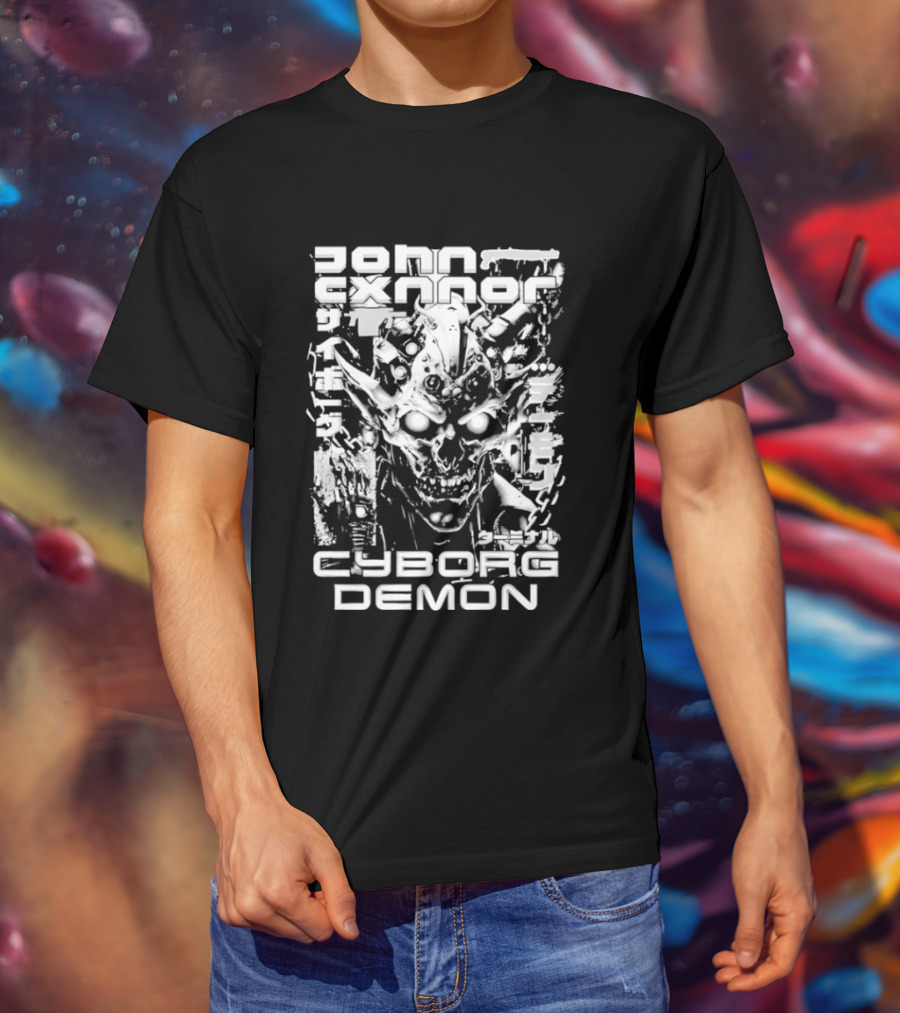 John Cxnnor Gravitated Cyborg Demon T-Shirt