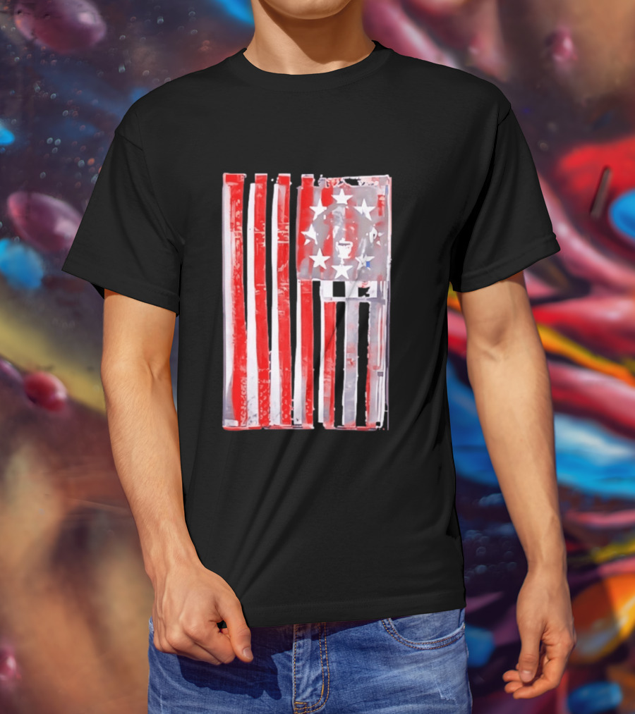 Rottweiler American Flag Independence Dog Lovers Patriotic USA T-Shirt
