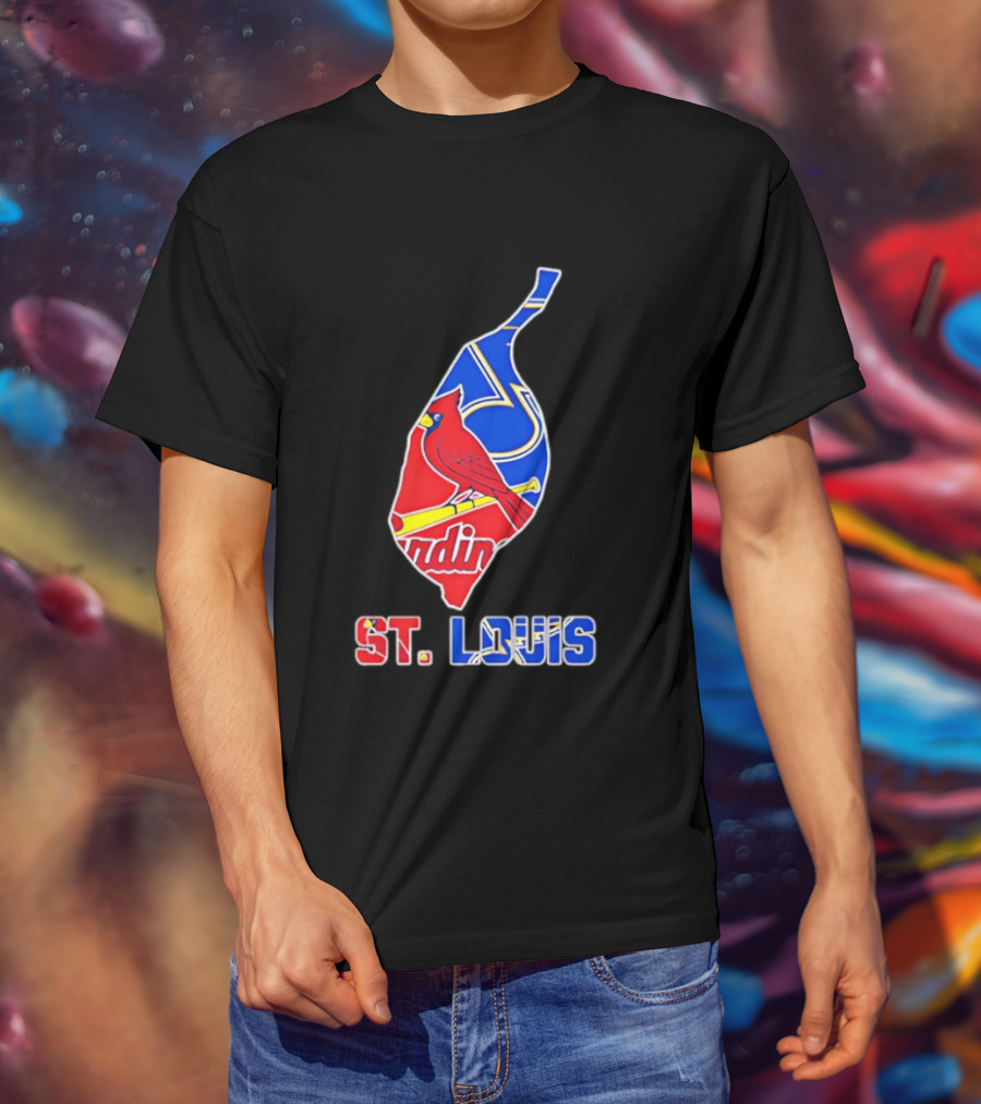 St. Louis Cardinals And Blues Team Spirit T-Shirt