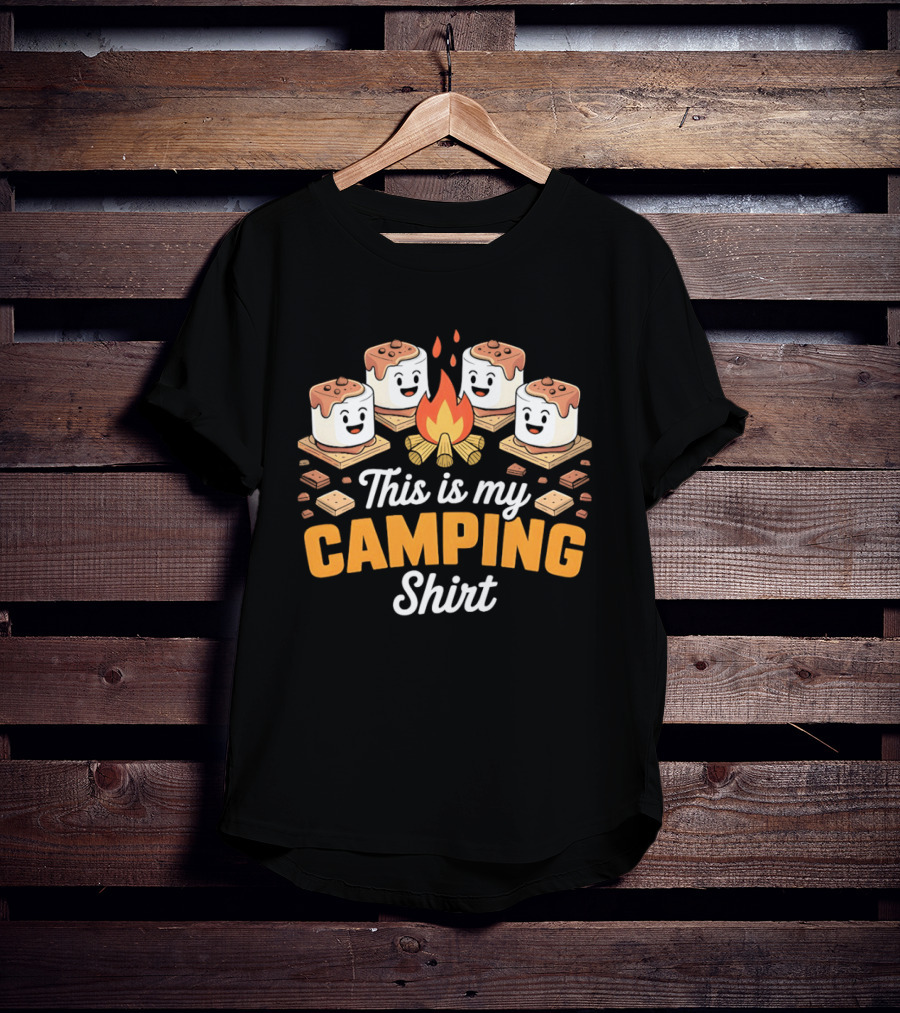 This Is My Camping Campfire Marshmallows T-Shirt