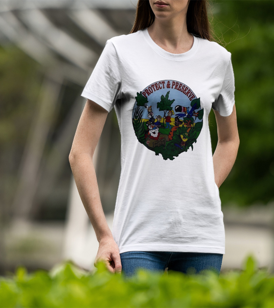 1993 Kelloggs Tony The Tiger Protect Preserve Environmentalist Kids Nature T-Shirt