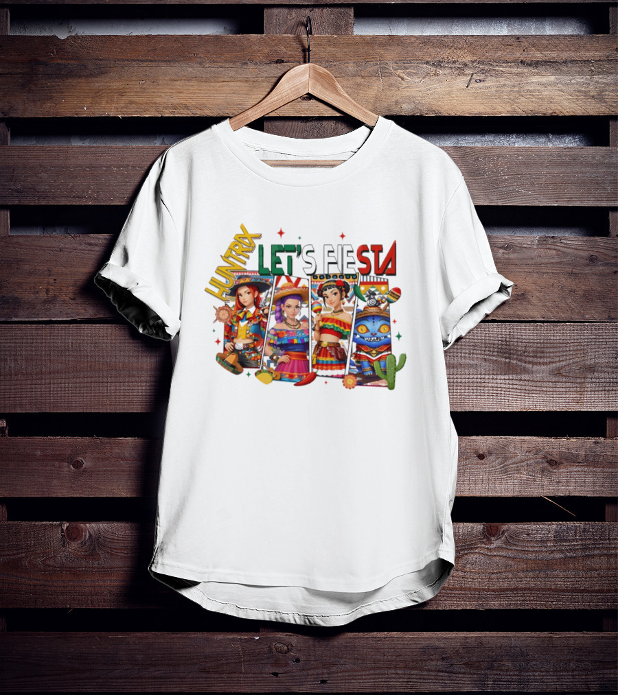 Huntrix Let's Fiesta K Pop Demon Hunter Characters T-Shirt