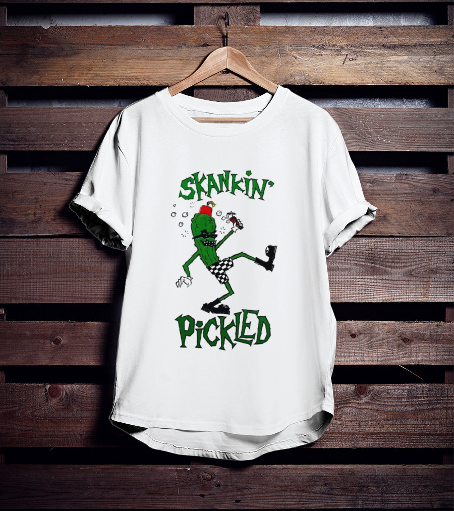 Skankin' Pickle Dancing Cartoon Character Fun Novelty T-Shirt