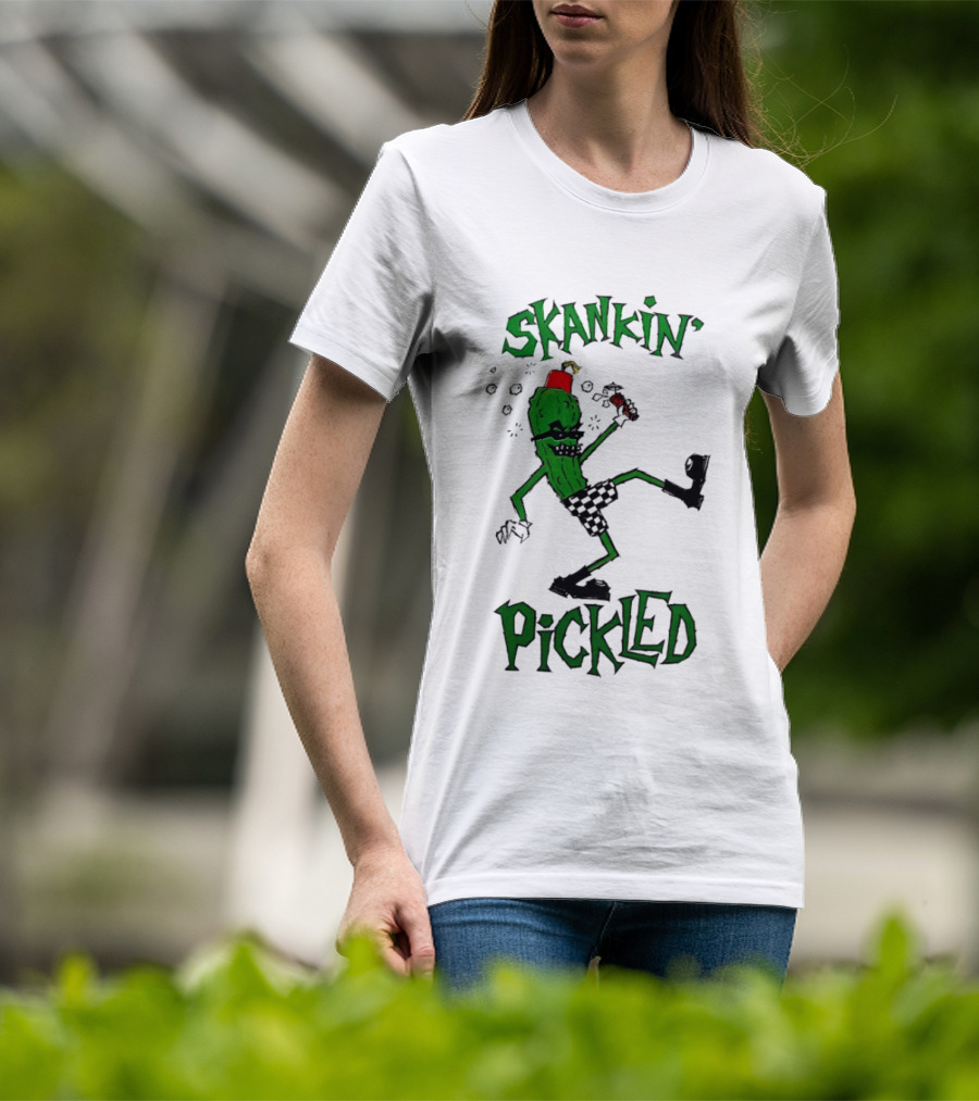 Skankin' Pickle Dancing Cartoon Character Fun Novelty T-Shirt