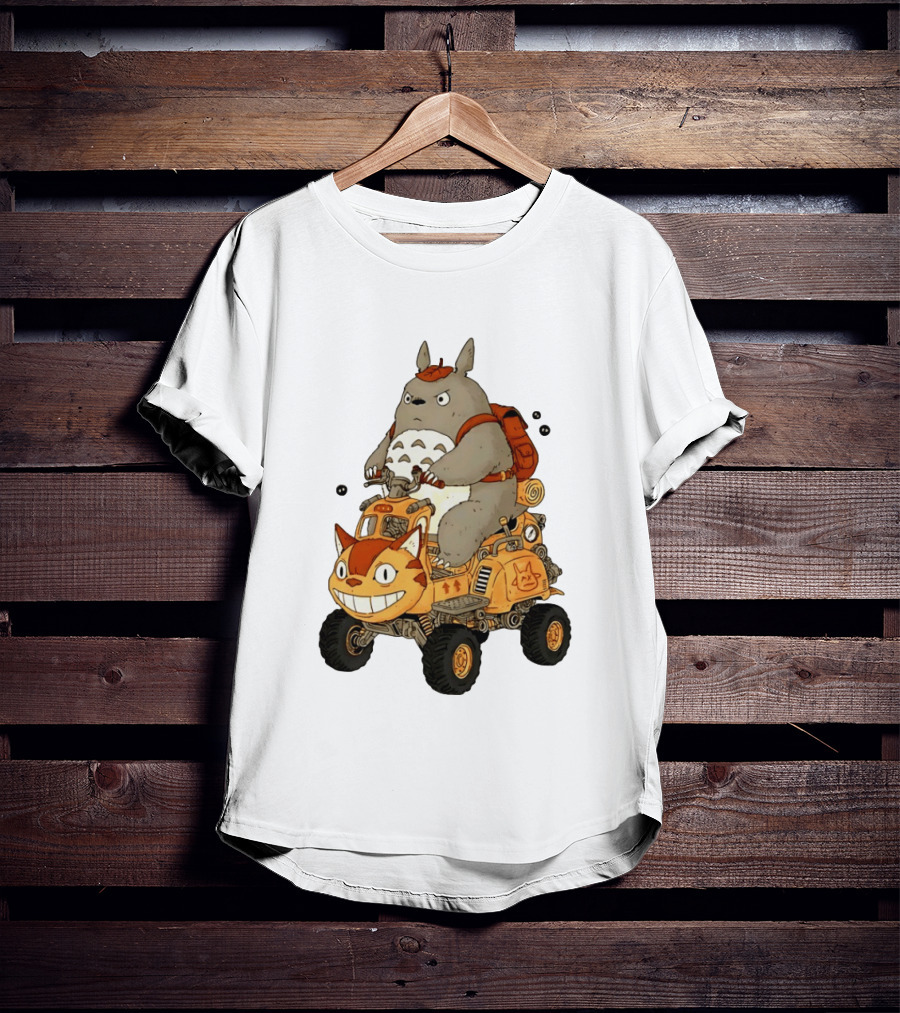 Totoro Catbus Forest Spirit Off Road Adventure T-Shirt