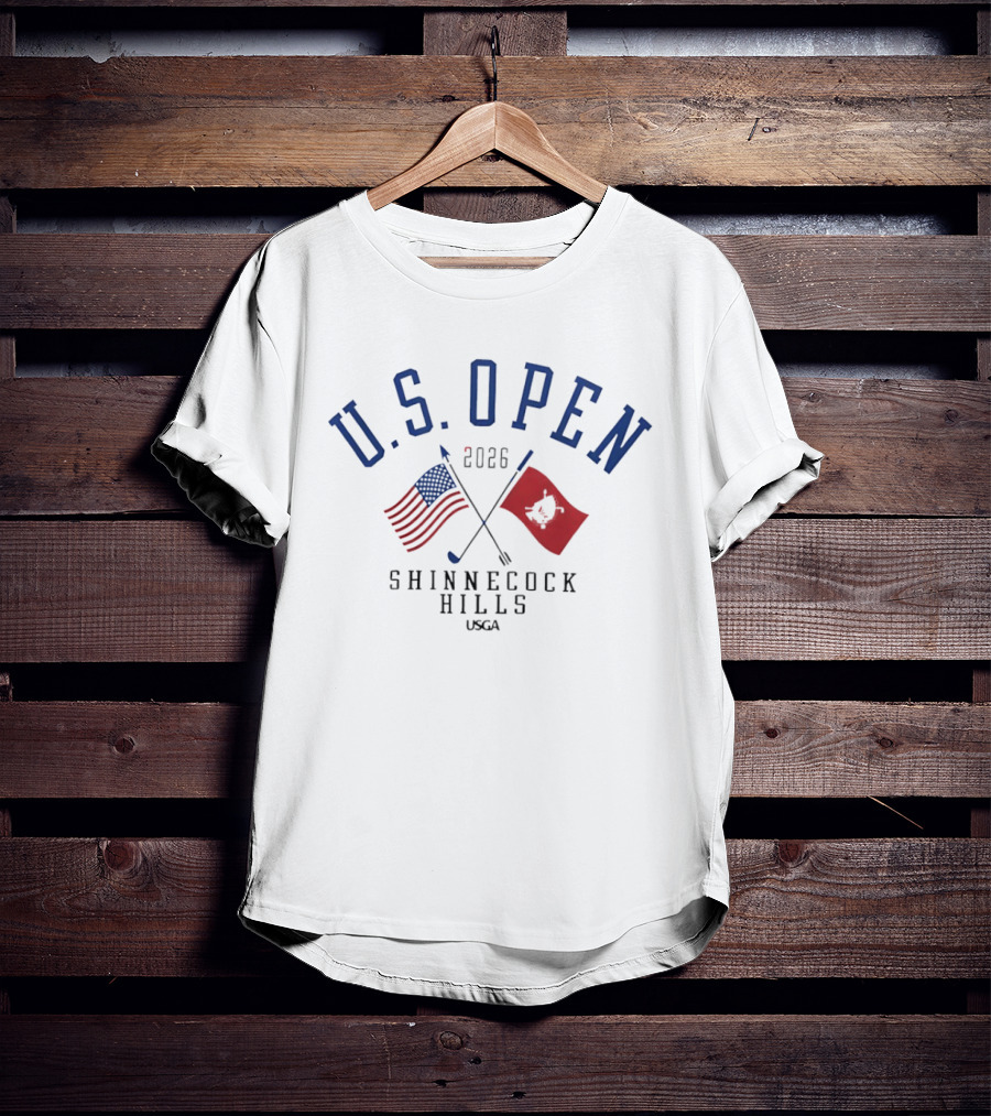 U.S. Open 2026 Shinnecock Hills USGA American And Red Flags T-Shirt