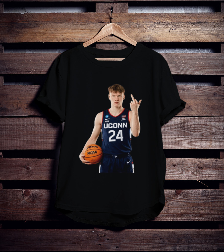 Braylon Mullins UConn Huskies 24 NCAA Basketball Middle Finger T-Shirt
