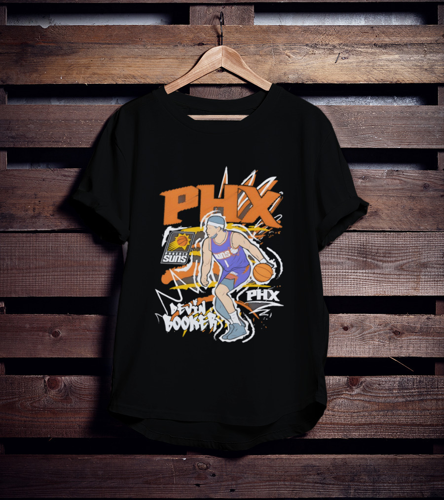 Phoenix Suns Devin Booker PHX Basketball Player T-Shirt