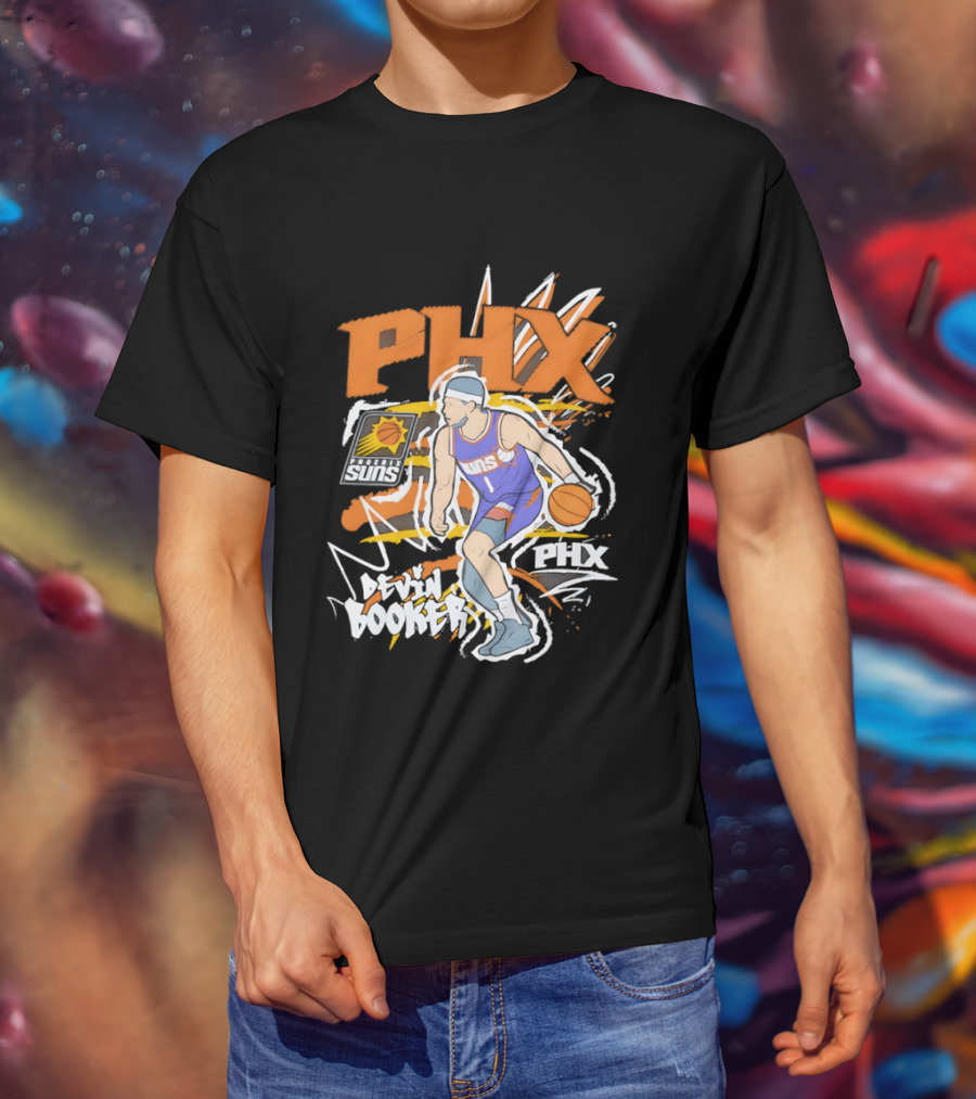 Phoenix Suns Devin Booker PHX Basketball Player T-Shirt