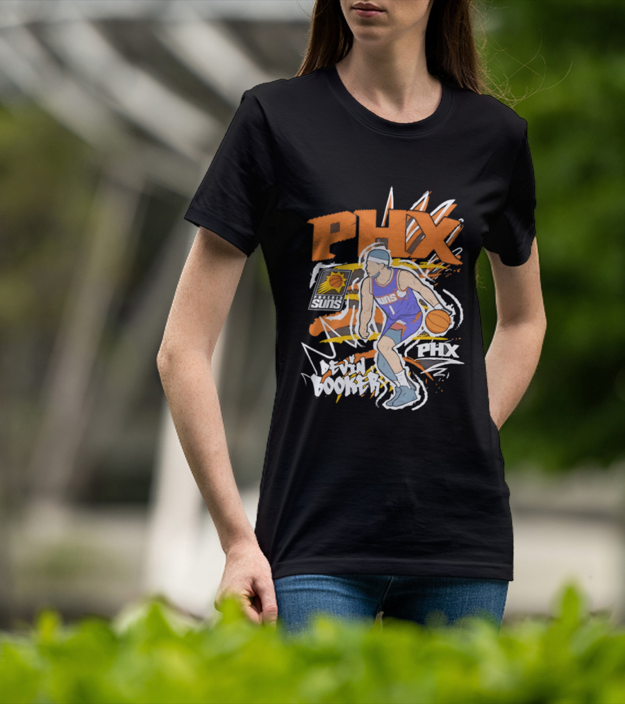 Phoenix Suns Devin Booker PHX Basketball Player T-Shirt