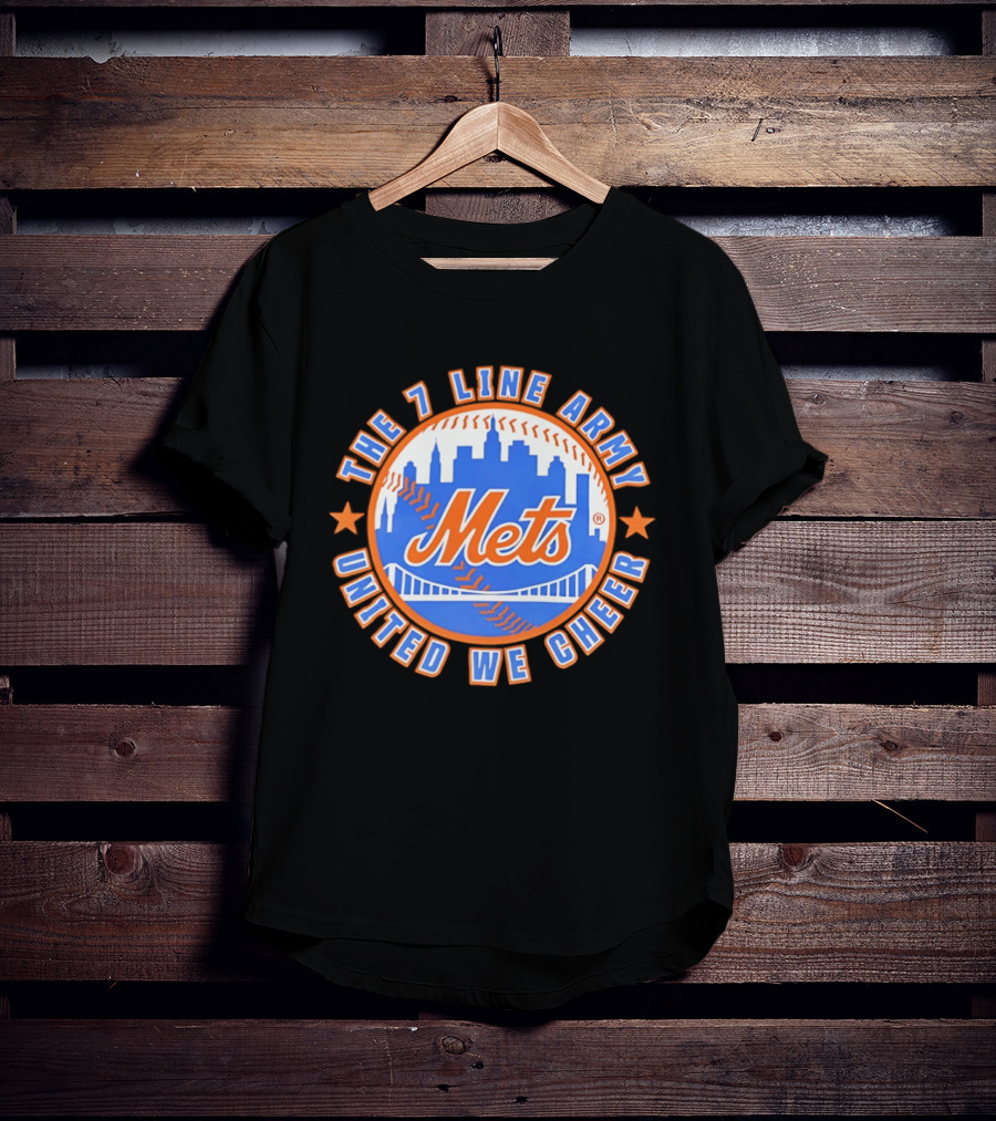 New York Mets The 7 Line Army United We Cheer T-Shirt