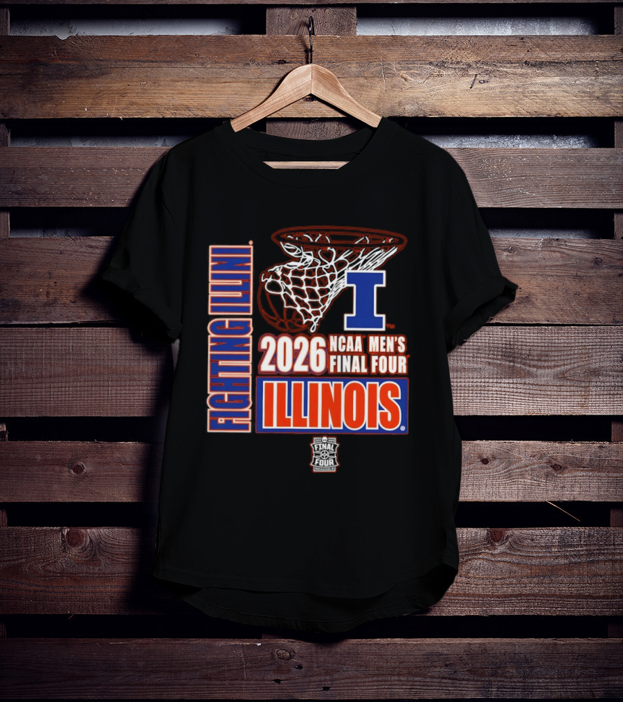Illinois Fighting Illini 2026 NCAA Men's Final Four Basketball T-Shirt