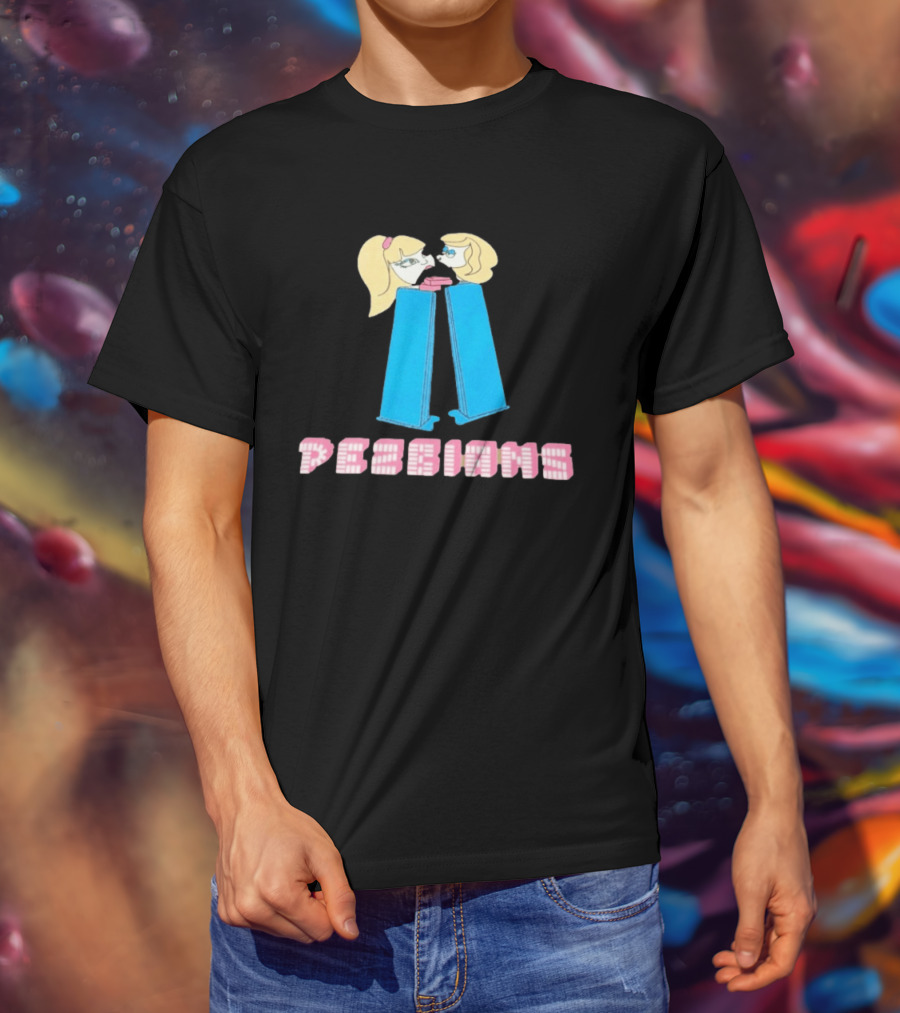 Pesbians Blonde Couple Kissing Meme Pez Dispenser T-Shirt