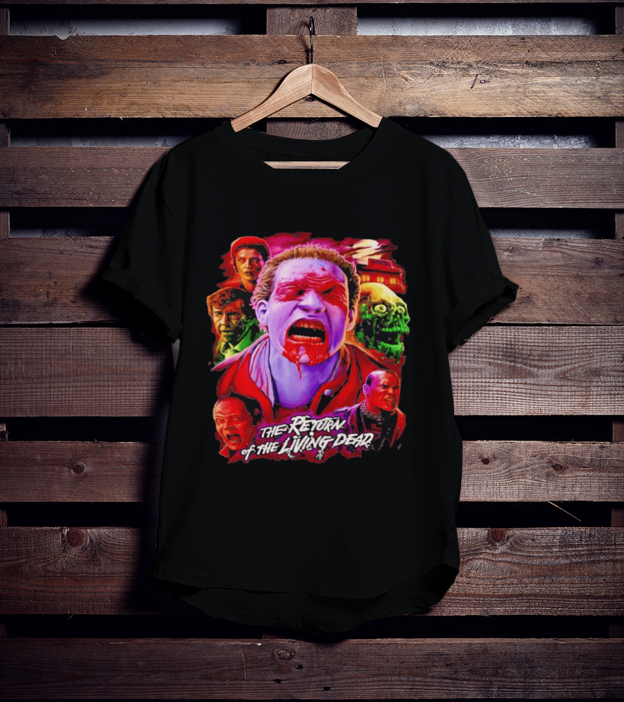 The Return Of The Living Dead I Can Smell Your Brains Horror Characters T-Shirt